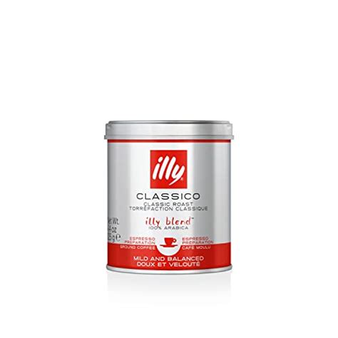 Illy Classico Ground Espresso Coffee Medium Roast Classic Roast With