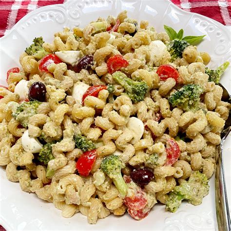 Simple Creamy Pesto Pasta Salad Laura M Ali Ms Rdn Ldn