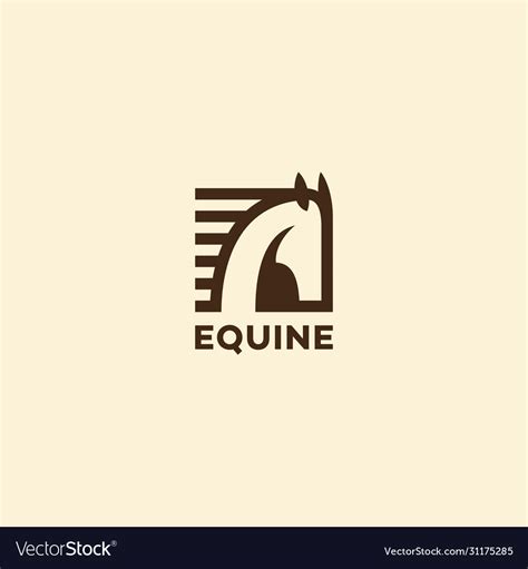 Equine logo Royalty Free Vector Image - VectorStock