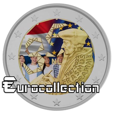 2 Euro Pays Bas 2022 Programme Erasmus Couleur 1 Eurocollection Shop