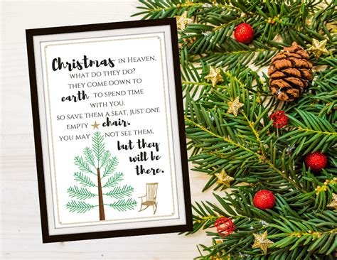 Free Christmas In Heaven Printable You Will Love Simply September