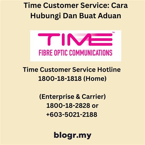 Time Customer Service: Cara Hubungi Dan Buat Aduan