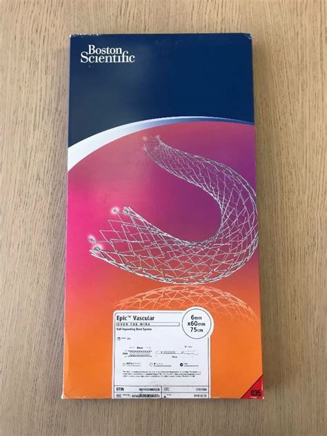 New Boston Scientific Epic Vascular Otw Self Expanding Stent