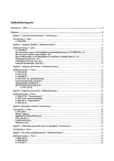 Formueret Aftaleret Indholdsfortegnelse Formueret Studocu