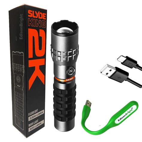 Edisonbright Nebo Slyde King K Lumen Flashlight Lumen