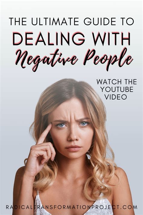 How to Deal with Negative People - Radical Transformation Project