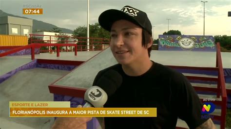 Florianópolis inaugura a maior pista skate street de SC