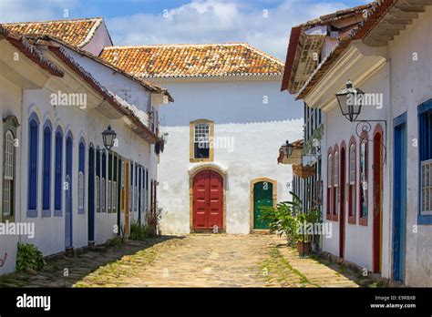 Colonial Houses in Paraty, Brazil Stock Photo - Alamy