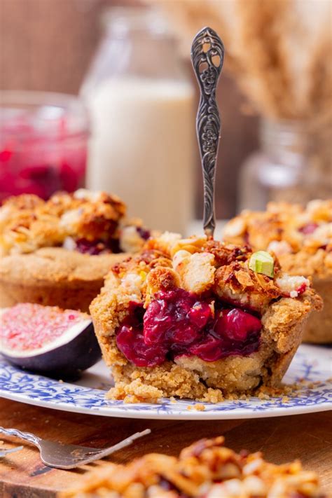 Mini Kersen Kruimeltaartjes Glutenvrij En Vegan Marike Bol