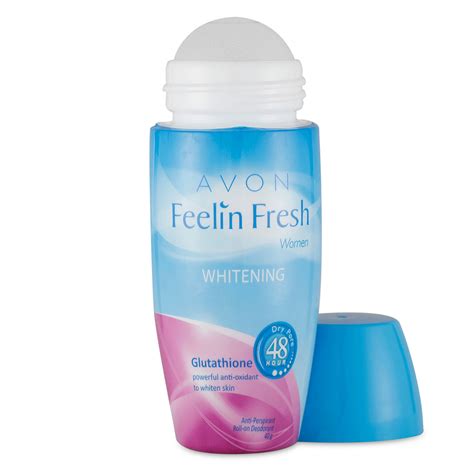 Avon Feelin Fresh Roll On Deo Whitening Glutathione 40 Ml