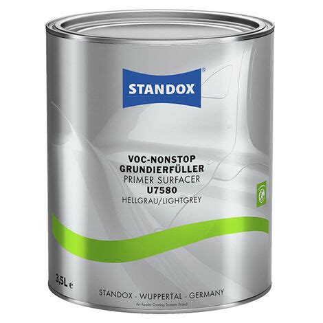 Standox VOC NONSTOP SPACHTEL U7580 WEISS PRIMER GREY 3 5 Lt