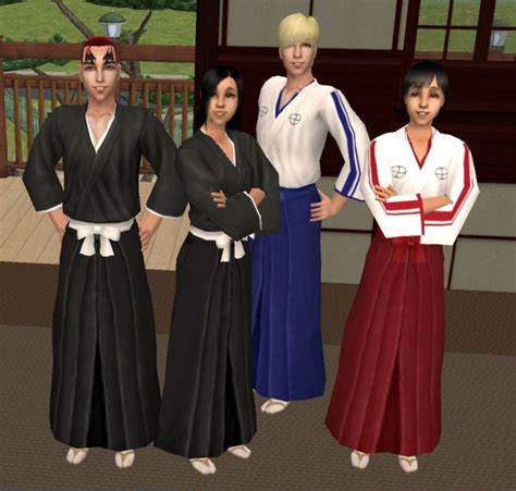 Modthesims Bleach Shinigami Uniforms Child Elder Japanese Outfits