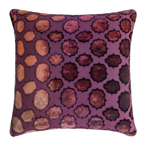 Kevin O Brien Studio Triangles Square Velvet Pillow Cover Insert