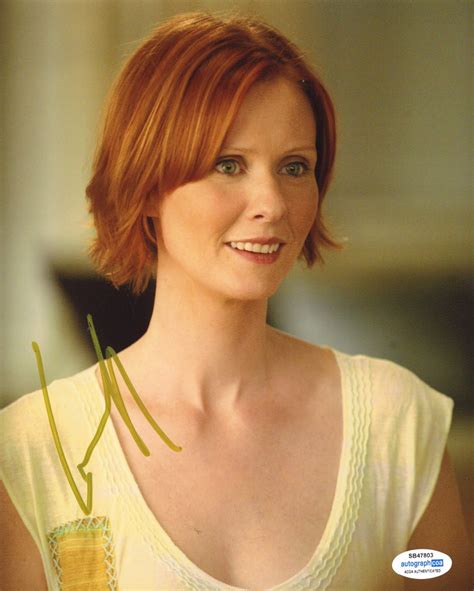 Cynthia Nixon Sex In The City Signed Autograph 8x10 Photo Acoa Outlaw Hobbies Authentic Autographs