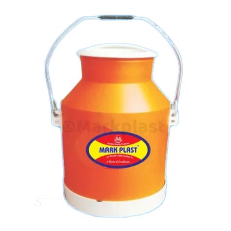 Orange Litre Bottom Ring Plastic Milk Can At Best Price In Indore