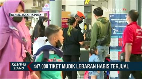 Minggu Ke Ramadan Stasiun Pasar Senen Mulai Dipadati Pemudik Video