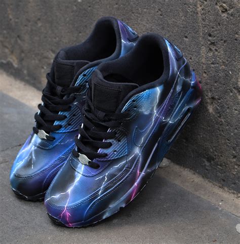 Custom Airbrush Nike Air Max 90 Thunderstorm Etsy Canada