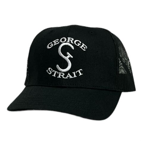 George Strait Black Logo Ballcap