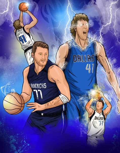 Luka And Dirk Poster Etsy