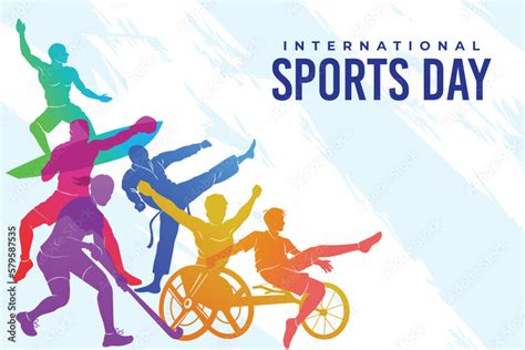 Sports Background Vector International Sports Day Illustration