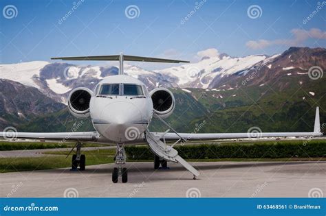 Close View Of The Front Of A Private Jet Stock Image Image Of Rich