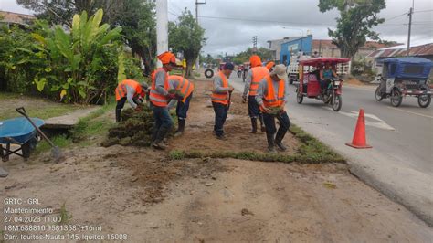 Colocaci N De C Sped En Berma De Carretera Iquitos Nauta Noticias