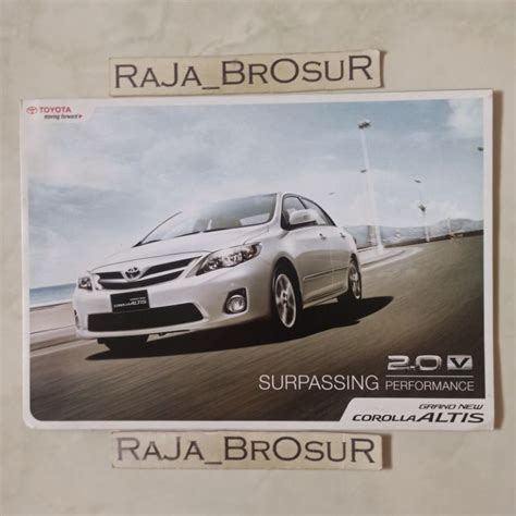 Jual Poster Brosur Katalog Leaflet Toyota Grand New Corolla Altis