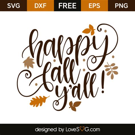 Happy Fall Svg Free - SVG images Collections