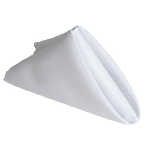 White Napkins Cheers Party Rentals