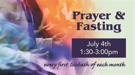 Prayer Fasting Service Ruth Seventh Day Adventist Church