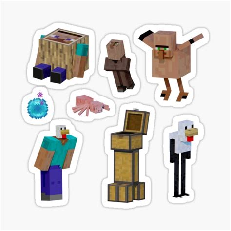 "Minecraft Cursed - CursedMix Sticker Pack" Sticker by bomi1337 | Redbubble
