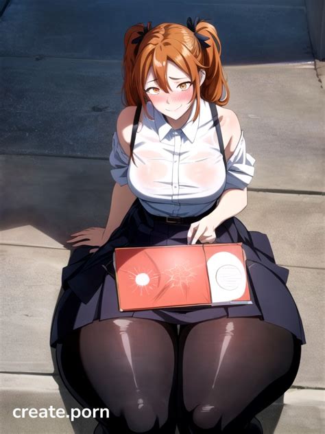 Pigtails Raining Mischievous Smiling While Blushing AI Porn