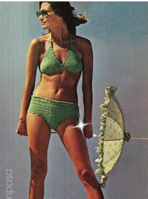 Crochet BIKINI Pattern Vintage S Crochet Swimsuit Pattern Etsy