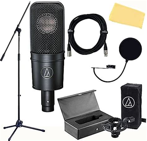 Audio Technica At4040 Cardioid Condenser Microphone Bundle Reverb