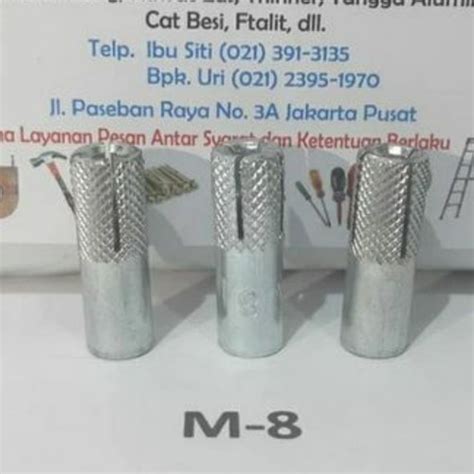 Jual DINASET M8 DYNASET DROP IN ANCHOR M8 PER DUS ISI 100 PCS