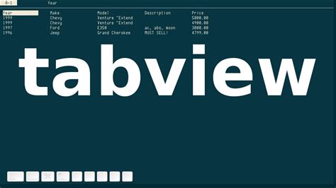 Tabview Python 3 Ncurses Csv And List Viewer Youtube