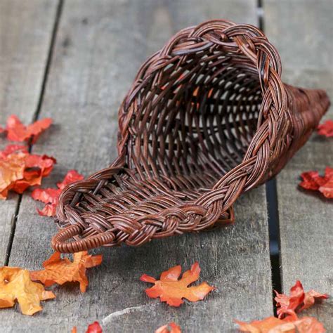 Small Cornucopia Wicker Basket - Factory Direct Craft