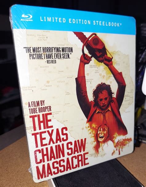 The Texas Chainsaw Massacre Limited Edition Steelbook Blu Ray Hooper New Dvds And Blu Ray Discs