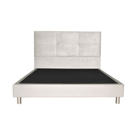 Cama Estofada 140x190 Branca Luxe Kasa 1 Un Continente Online