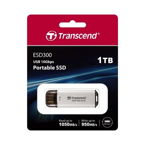 Ổ cứng di động Portable SSD 1TB Transcend ESD300S Màu Bạc