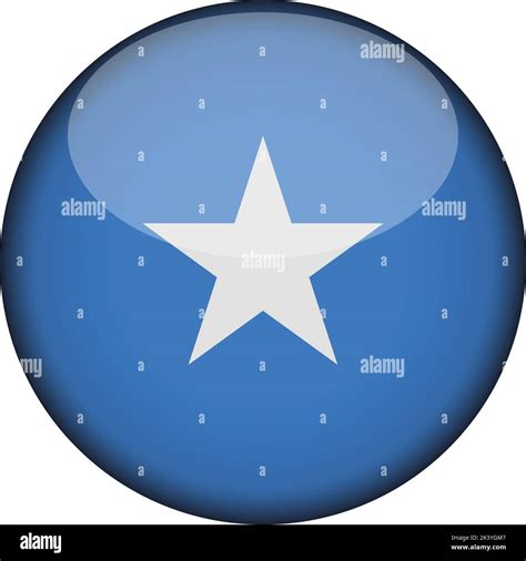 Somalia Flag In Glossy Round Button Of Icon Somalia Emblem Isolated On