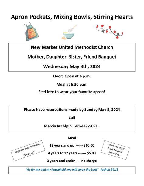 New Market United Methodist Church Mother Daughter Sister Friend