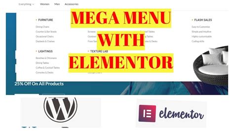 How To Create A Mega Menu With Elementor Step By Step Tutorial YouTube