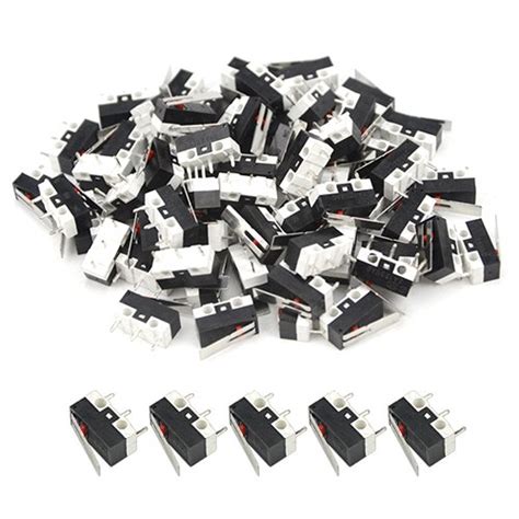 WMYCONGCONG 50 PCS Micro Switch AC 2A 125V 3 Pin SPDT Limit Micro