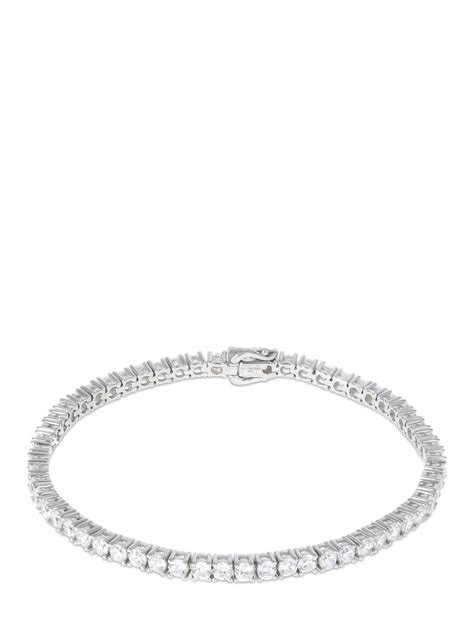 Hatton Labs White Tennis Bracelet Silver Luisaviaroma