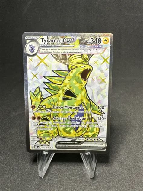 CARTE POKÉMON EV03 Flammes Obsidiennes Tyranocif EX Full Art 211 197