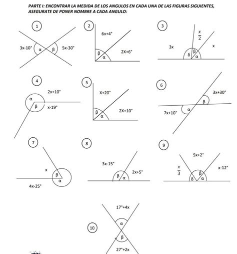 encontrar la medida de los siguientes ángulos Brainly lat