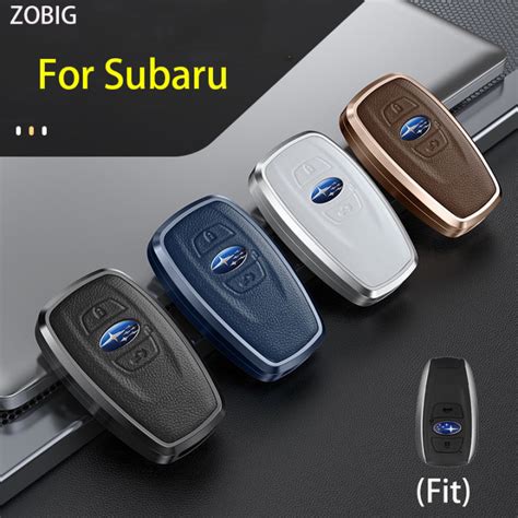 Zobig For Subaru Key Fob Cover Aluminium Alloy Car Key Case Keychain