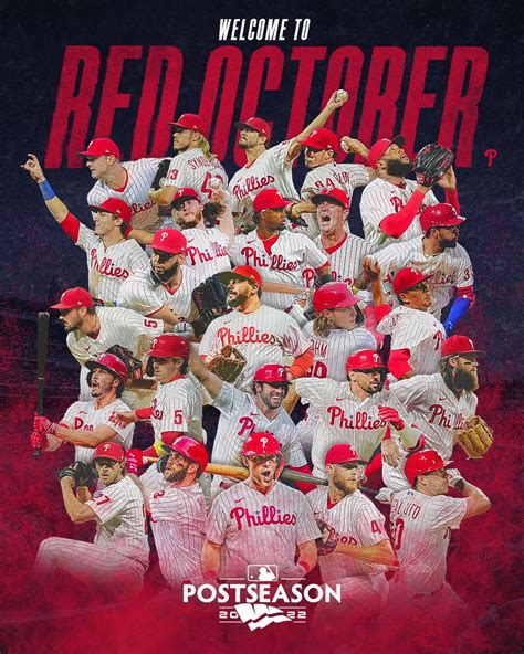 Official philadelphia Phillies Back To Red October 2023 Postseason ...