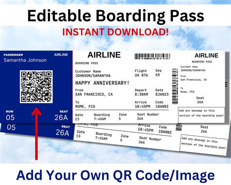 American Airlines Boarding Pass Template